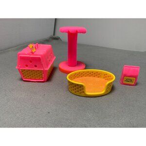 Vintage 1982 Mattel Barbie Fluff Cat Cuddly Kitten Set